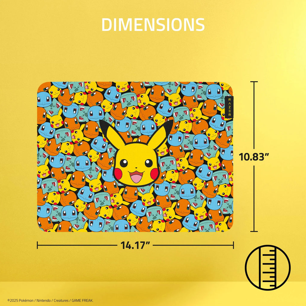 Gigantus V2 Soft Gaming Medium Mouse Mat, Pokemon Kantos Starter Edition