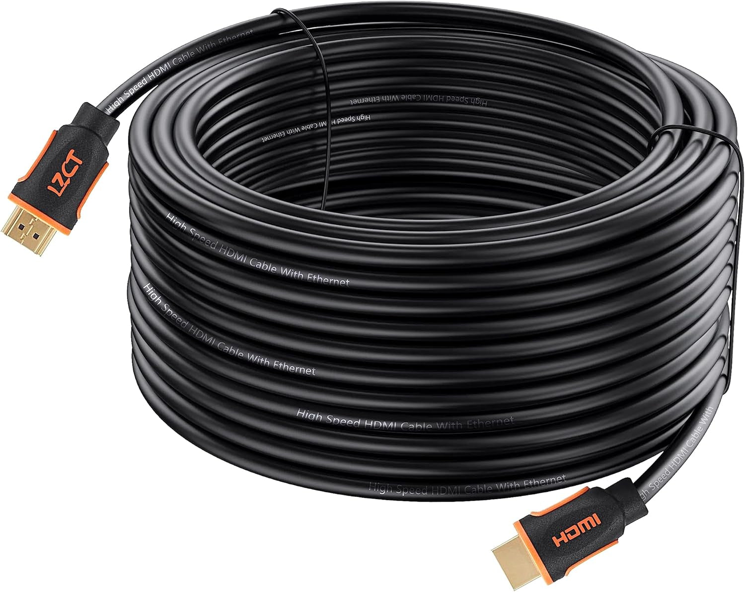 4K High Speed HDMI Cable 35FT with Ethernet HDMI Cord V2.0 Support 4K@60Hz Ultra HD 2160P 3D ARC Hdr(Length from 3' to 125') Dual Color Mould