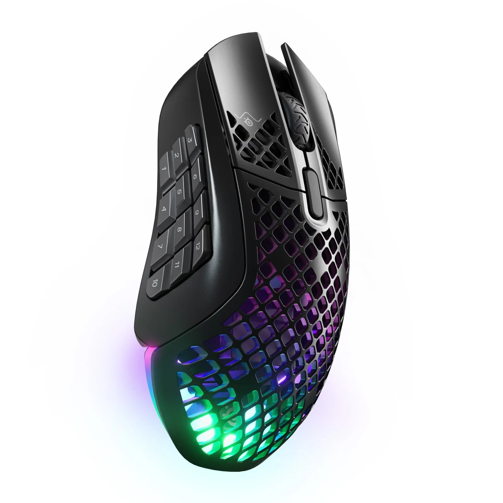 Aerox 9 Wireless Ultra Lightweight Honeycomb Water Resistant RGB Optical Gaming Mouse with 18 Programmable Buttons