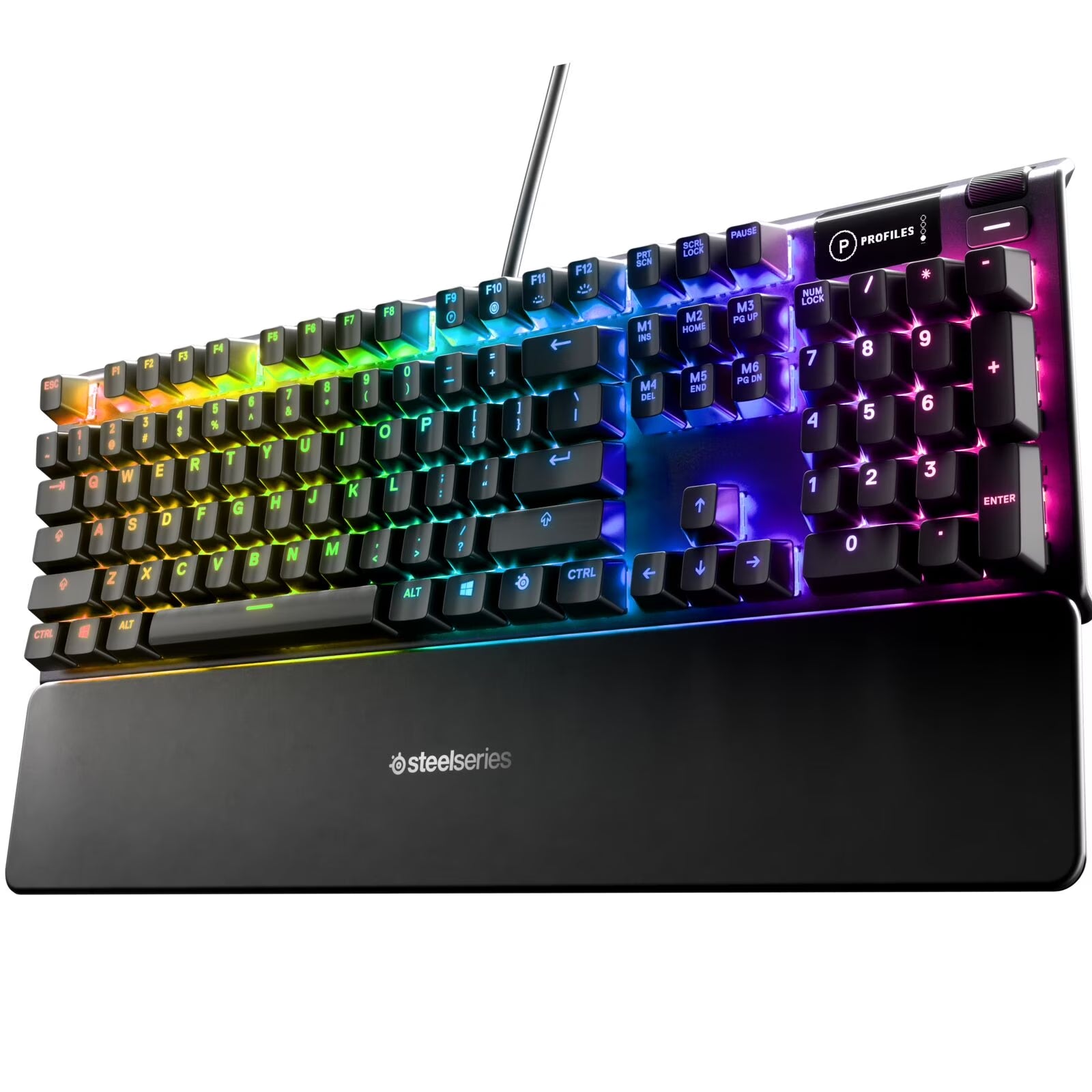 Apex 5 Mechanical Gaming Keyboard with Per-Key RGB Illumination and OLED Smart Display