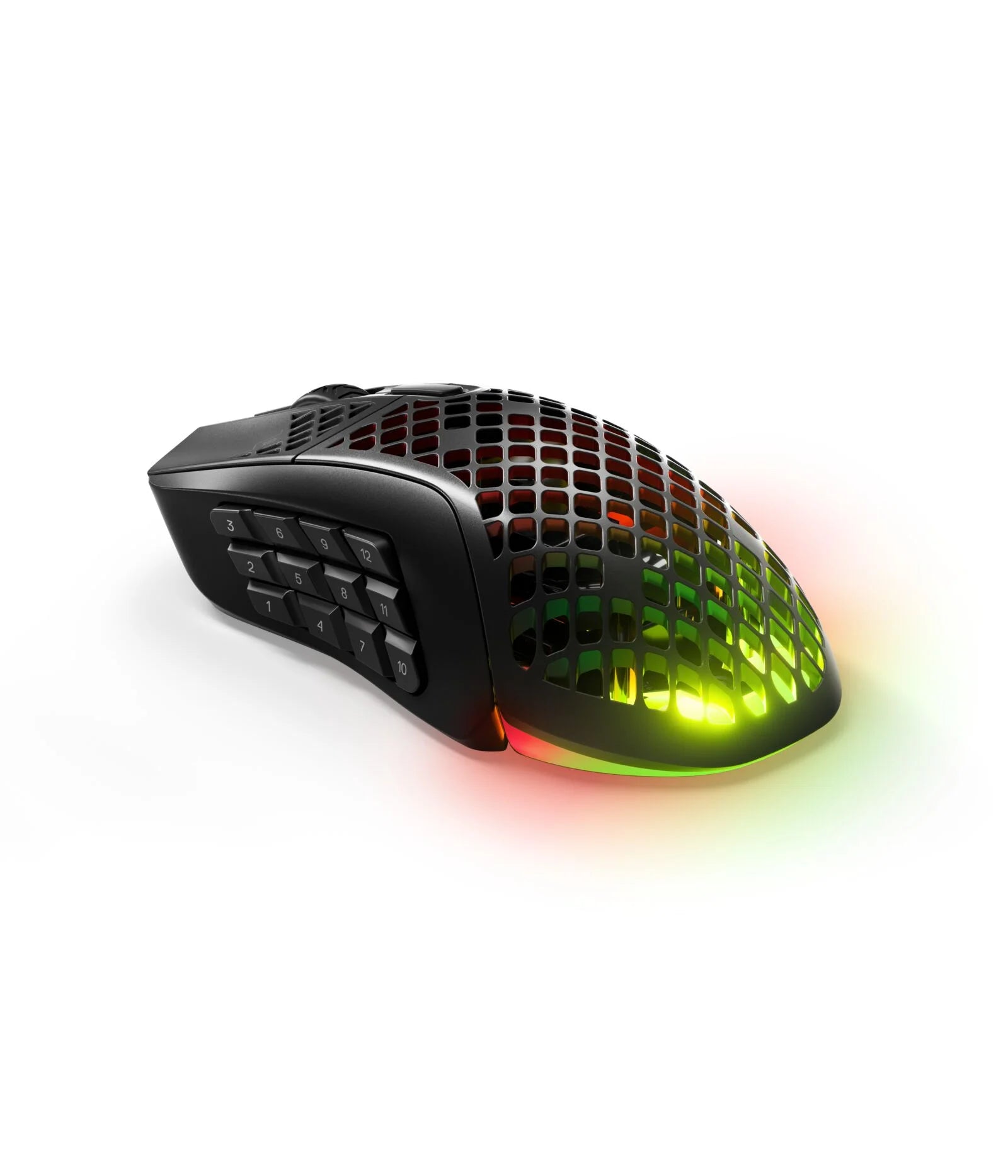 Aerox 9 Wireless Ultra Lightweight Honeycomb Water Resistant RGB Optical Gaming Mouse with 18 Programmable Buttons