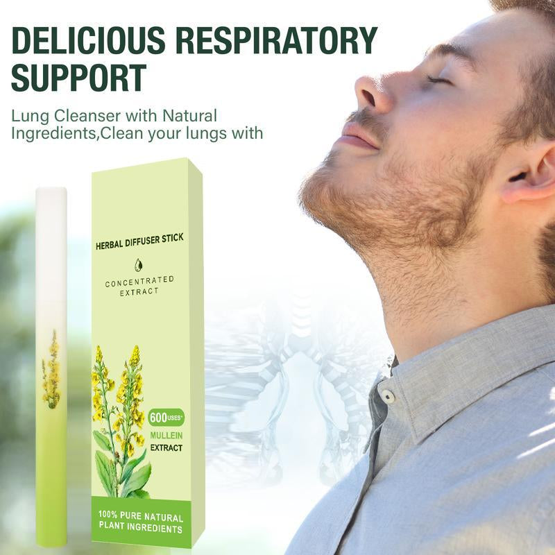 Thyme and Mint Extracts for Lung Detoxification and Oral Air Freshening, Herbal Diffusion Pen Relaxation Stick Solution Healthcare Healthy Wellness Treatment Therapeutic Therapy Aromatherapy Essential Natural