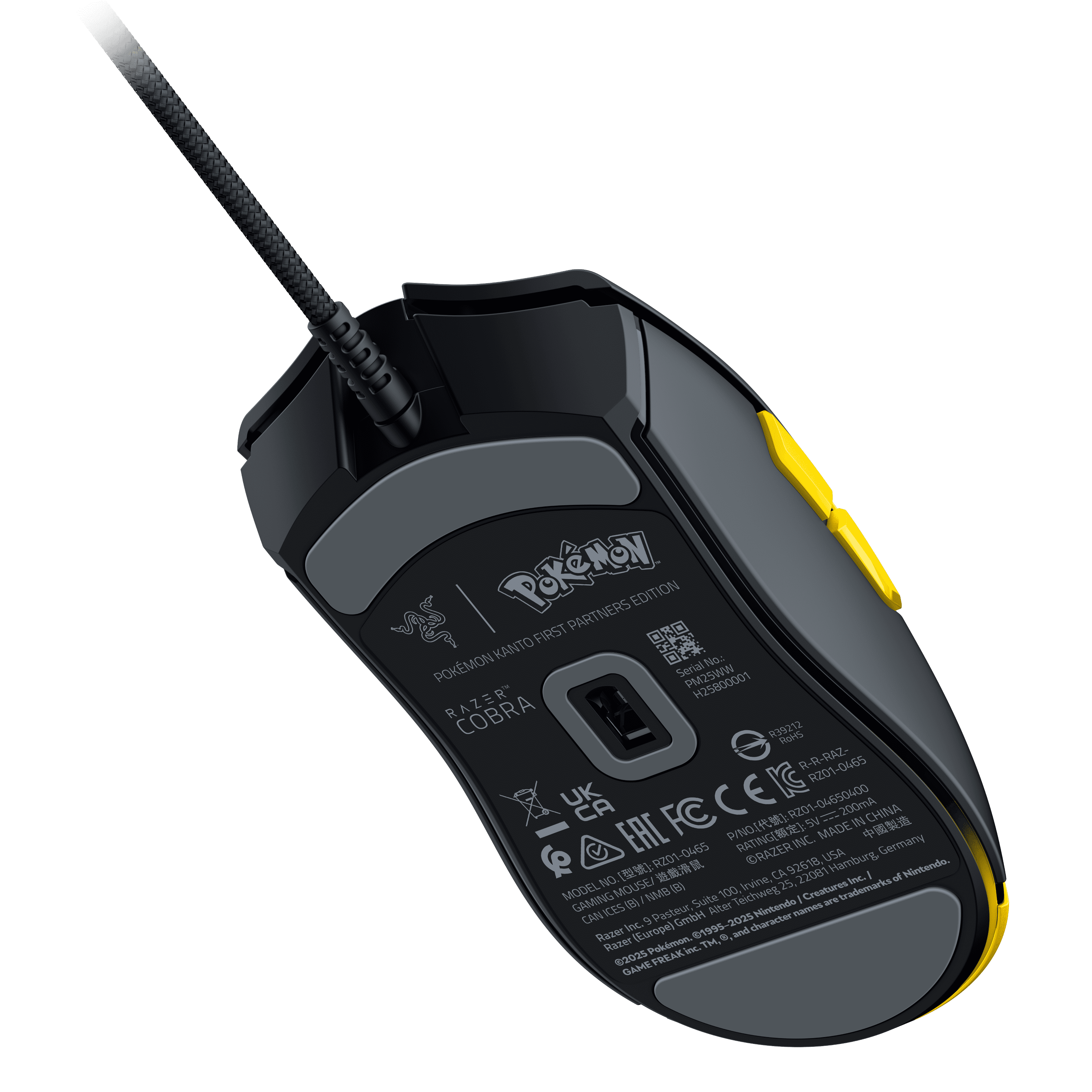 Cobra Lightweight Wired Gaming Mouse with  Chroma™ RGB, Pokémon Kanto Starters Edition