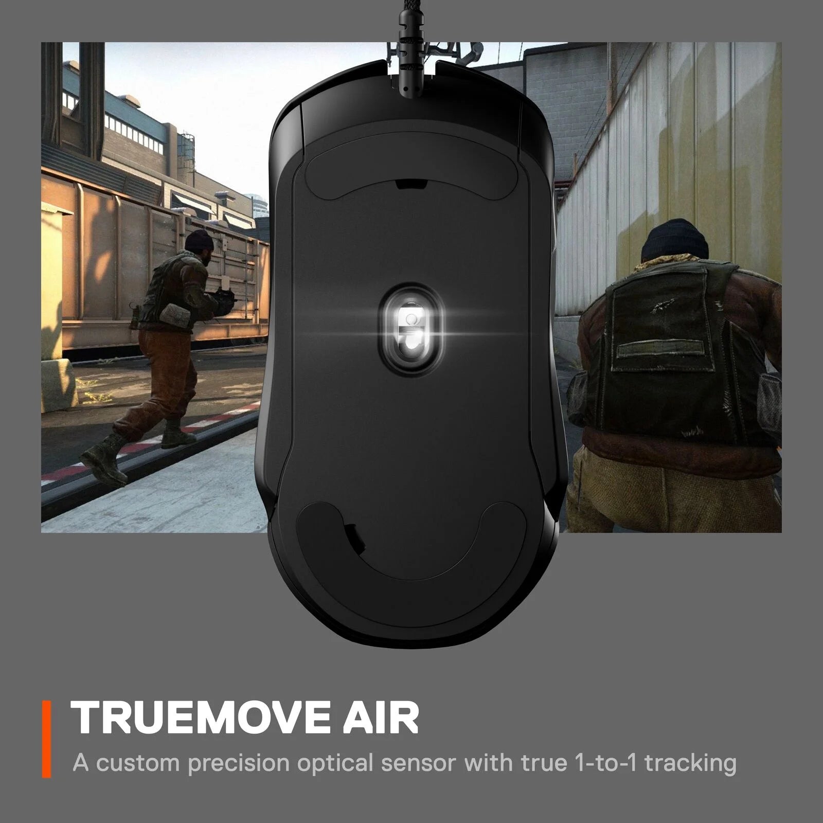 Rival 5 Gaming Mouse with 9 Programmable Buttons and 18K CPI Truemove Air Optical Sensor